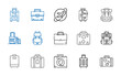 baggage icons set