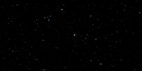 Wall Mural - 360 degree space background with stars panorama, equirectangular projection, environment map. HDRI spherical panorama. Night starry sky background