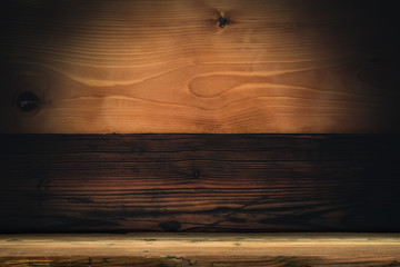Poster - Wooden barrel and worn old table of wood.