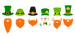 © DandelionFly - St Saint Patricks Day leprechaun hat beard