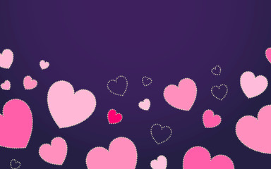 Sticker - Heart background illustration