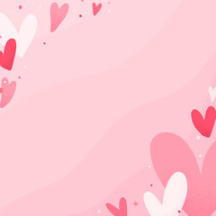 Poster - Heart background design