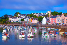France; Brittany,belle-île-en-mer  Island  : Sauzon Port