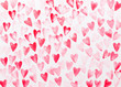 © gitusik - Abstract watercolor red, pink heart background. Concept love, valentine day greeting card.