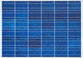 Wall Mural - blue solar cell panels surface plate texture wall background.