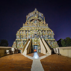 Lord Vishnu Koodal Azhagar Perumal Temple Tower, Madurai, Tamilnadu, India