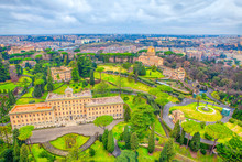 Aerial View Of Vatican Gardens