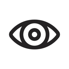 Canvas Print - Eye vector icon