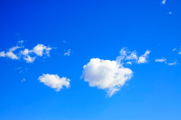 blue sky and white clouds