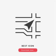 Poster - gps online  icon vector