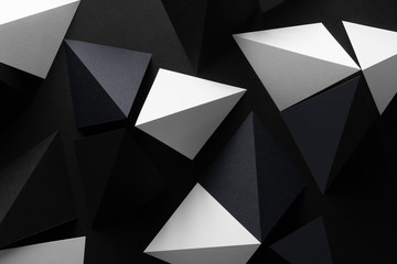 Geometric paper shapes, composition for abstract background