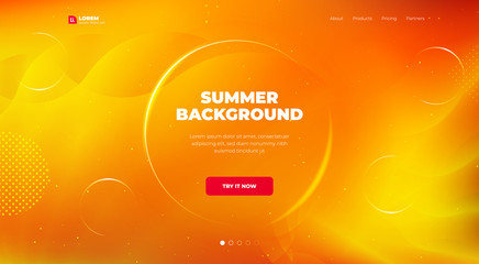 Wall Mural - liquid color background design. fluid gradient shapes composition. futuristic design posters. eps10 