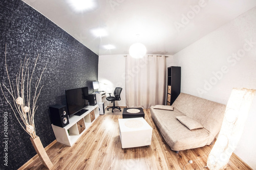 Cuadros en Lienzo Small living room in minimalist style