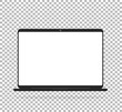 © Artamstera - Personal computer, Desktop computer, Laptop, Computer, Monitor Realistic Flat Styles Isolated on Transparent Background. Vector Illustration. White color.