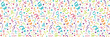 Carnaval Party seamless texture with colorful serpentines. Vector