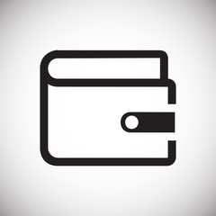 Fototapete - Wallet icons on white background for graphic and web design, Modern simple vector sign. Internet concept. Trendy symbol for website design web button or mobile app