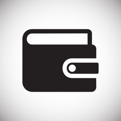 Fototapete - Wallet icons on white background for graphic and web design, Modern simple vector sign. Internet concept. Trendy symbol for website design web button or mobile app