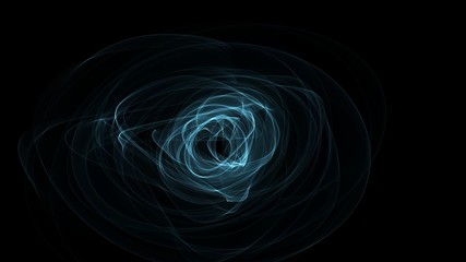 Wall Mural - Abstract plasma pattern in the form of a circle on a black background