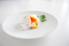 Fried Egg Poache Pan Meal Recipe Healthy Food Concept