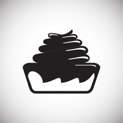 Poster - Cake icon on white background for graphic and web design, Modern simple vector sign. Internet concept. Trendy symbol for website design web button or mobile app