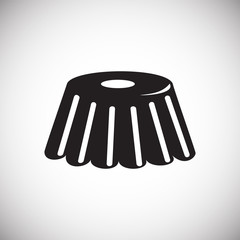 Poster - Cake icon on white background for graphic and web design, Modern simple vector sign. Internet concept. Trendy symbol for website design web button or mobile app