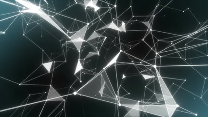 Poster - Glowing corners of web links.Concept of: cyber security, business, technology and future.Seamless loop.