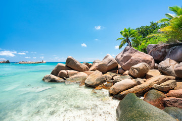 Wall Mural - tropische insel auf den seychellen