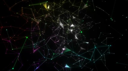 Poster - Digital dizziness.Concept of: cyber security, business, technology and future.Seamless loop.