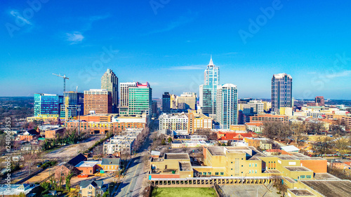 Downtown Raleigh North Carolina USA Drone Skyline Aerial Stock Photo   500 F 248069353 H1Q4ZxCw65CUaDUzL355CGYZwbaevwQ3 