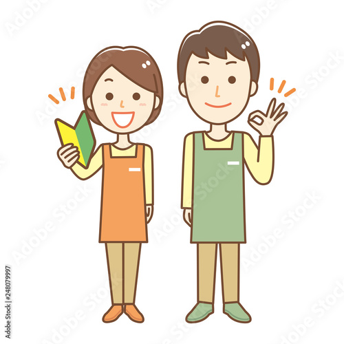 介護スタッフ 男女 初心者マーク Acquista Questo Vettoriale Stock Ed Esplora Vettoriali Simili In Adobe Stock Adobe Stock