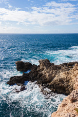 Malta sea. Beautiful winter island Malta view