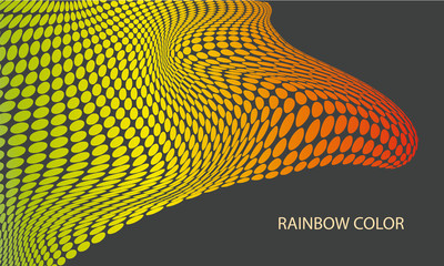 Aufkleber - bright abstract background with a dynamic waves