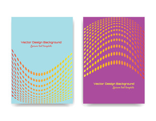 Aufkleber - abstract mockup banners with dynamic dots waves