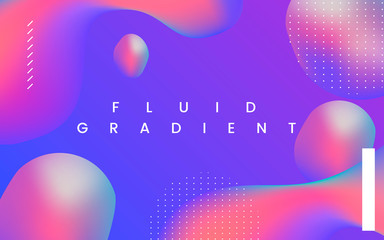 Wall Mural - Fluid gradient wallpaper design