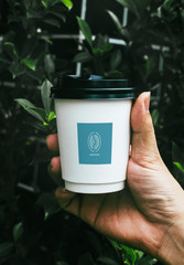 Wall Mural - Disposable coffee paper cup mockup design