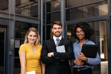 Wall Mural - Team of young business professionals