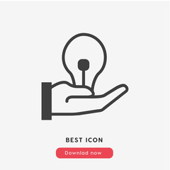 Poster - get electric icon vector