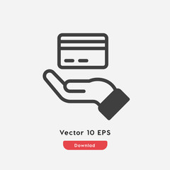 Poster - online payment icon vector
