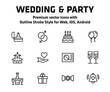 © Atakan - Wedding And Party Thin Line Icon