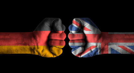 Canvas Print - Germany vs United kingdom