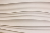 Fototapeta Sypialnia - white wavy surface interior pattern decoration decorative curved texture