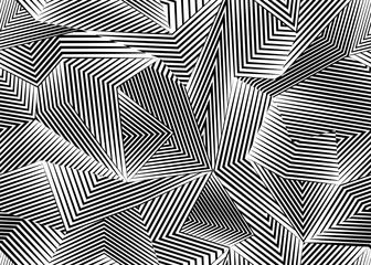 Wall Mural - Abstract seamless pattern with lines. Geometric shapes. vector background