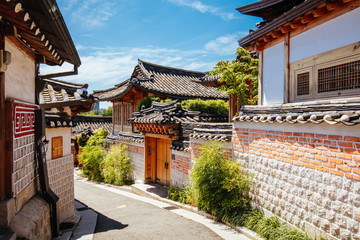 Sticker - Bukchon Hanok Village in South Korea