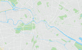 Fototapeta Mapy - Berlin, Germany, printable map