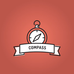 Poster - COMPASS LINE ICON SET