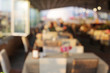 © Liliia - Abstract restaurant evening interior. Blinking background. Soft focus.