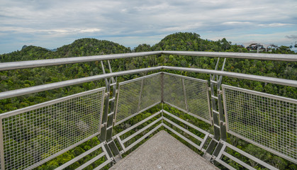  High altitude observation deck view