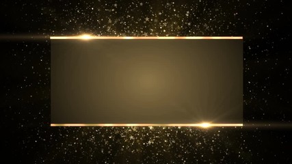 Wall Mural - holiday golden particles background