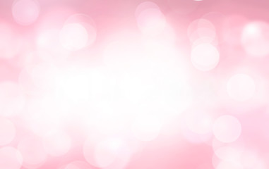 Abstract  pink background with bokeh