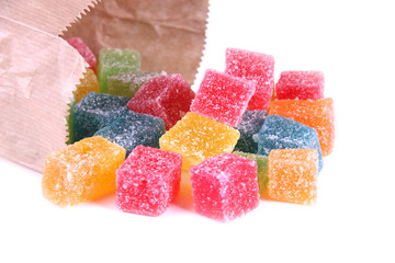 Jelly bonbons sugar coated